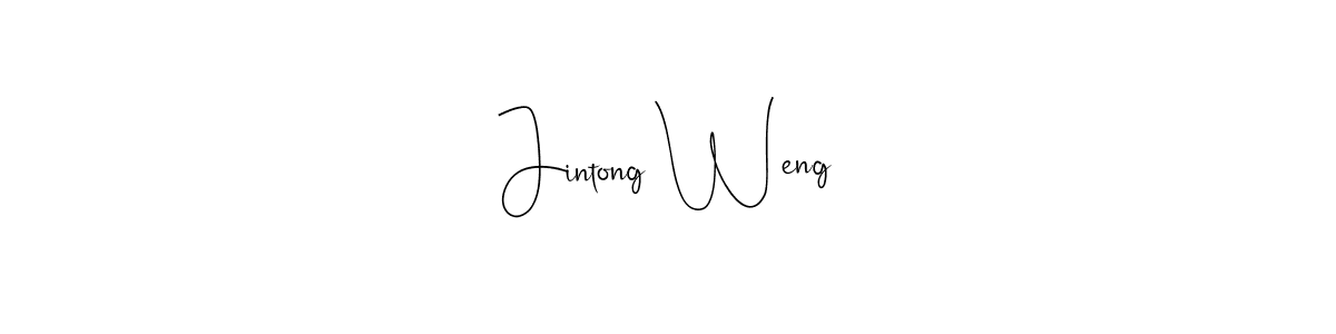Create a beautiful signature design for name Jintong Weng. With this signature (Andilay-7BmLP) fonts, you can make a handwritten signature for free. Jintong Weng signature style 4 images and pictures png