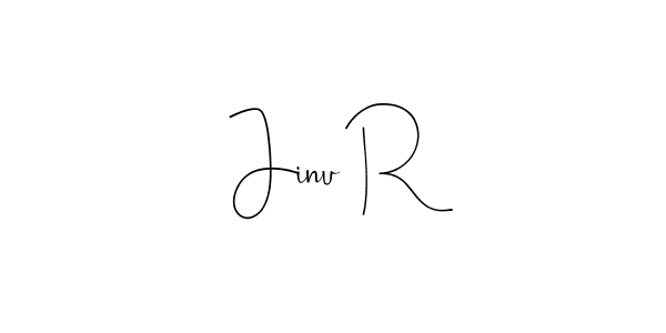The best way (Andilay-7BmLP) to make a short signature is to pick only two or three words in your name. The name Jinu R include a total of six letters. For converting this name. Jinu R signature style 4 images and pictures png