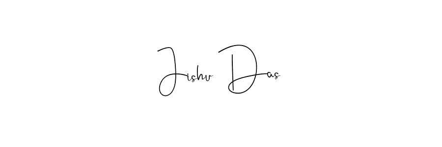 Make a beautiful signature design for name Jishu Das. With this signature (Andilay-7BmLP) style, you can create a handwritten signature for free. Jishu Das signature style 4 images and pictures png