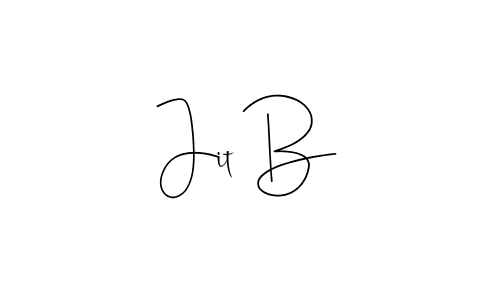 Use a signature maker to create a handwritten signature online. With this signature software, you can design (Andilay-7BmLP) your own signature for name Jit B. Jit B signature style 4 images and pictures png