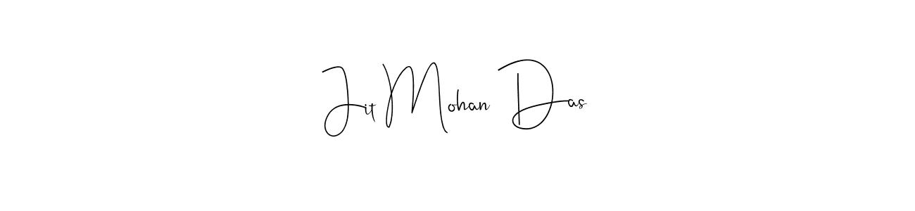 if you are searching for the best signature style for your name Jit Mohan Das. so please give up your signature search. here we have designed multiple signature styles  using Andilay-7BmLP. Jit Mohan Das signature style 4 images and pictures png