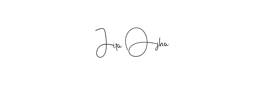 Jita Ojha stylish signature style. Best Handwritten Sign (Andilay-7BmLP) for my name. Handwritten Signature Collection Ideas for my name Jita Ojha. Jita Ojha signature style 4 images and pictures png