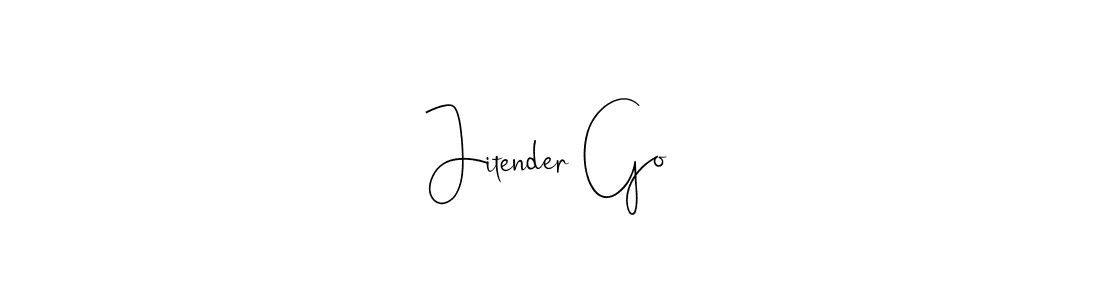 Make a beautiful signature design for name Jitender Go. Use this online signature maker to create a handwritten signature for free. Jitender Go signature style 4 images and pictures png