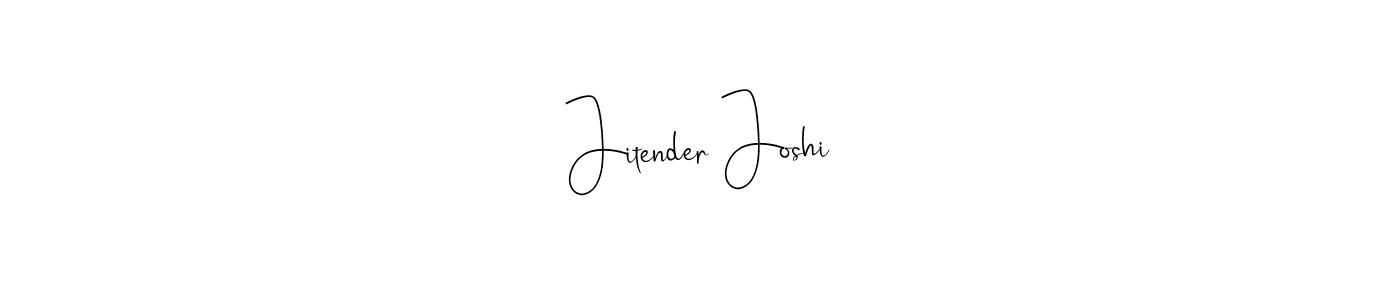 Use a signature maker to create a handwritten signature online. With this signature software, you can design (Andilay-7BmLP) your own signature for name Jitender Joshi. Jitender Joshi signature style 4 images and pictures png