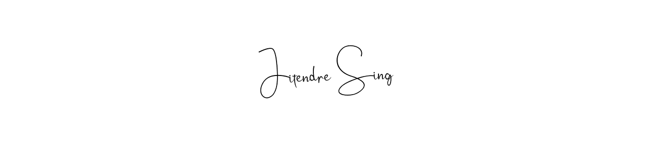 Also we have Jitendre Sing name is the best signature style. Create professional handwritten signature collection using Andilay-7BmLP autograph style. Jitendre Sing signature style 4 images and pictures png