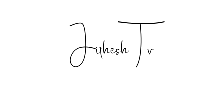 Create your official email sign-off with Jithesh Tv name in Andilay-7BmLP style. Crisp, clean, and perfectly legible across all screens. Jithesh Tv signature style 4 images and pictures png