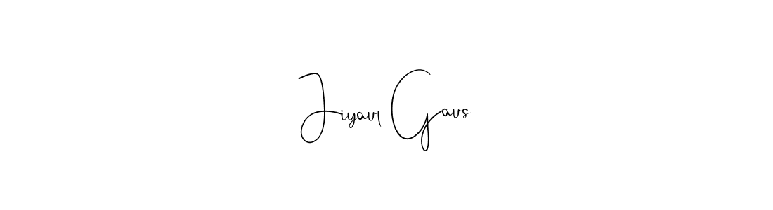How to make Jiyaul Gaus signature? Andilay-7BmLP is a professional autograph style. Create handwritten signature for Jiyaul Gaus name. Jiyaul Gaus signature style 4 images and pictures png