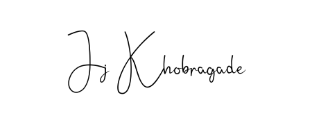 Here are the top professional signature styles for the name Jj Khobragade. These are the best autograph styles you can use for your name. Jj Khobragade signature style 4 images and pictures png