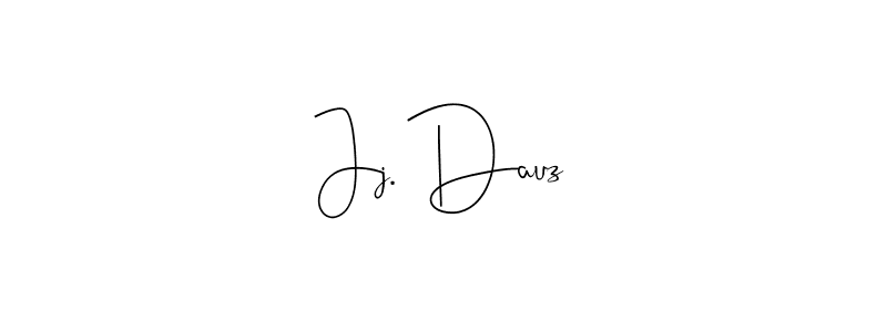 Design your own signature with our free online signature maker. With this signature software, you can create a handwritten (Andilay-7BmLP) signature for name Jj. Dauz. Jj. Dauz signature style 4 images and pictures png