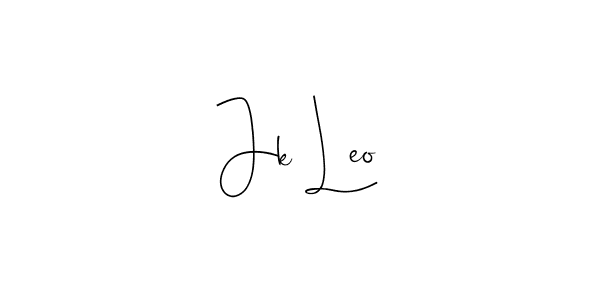 Jk Leo stylish signature style. Best Handwritten Sign (Andilay-7BmLP) for my name. Handwritten Signature Collection Ideas for my name Jk Leo. Jk Leo signature style 4 images and pictures png