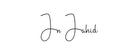 The Andilay-7BmLP lettering style adds unique flourish to name Jn Jahid. Stand out with a custom digital autograph made in seconds. Jn Jahid signature style 4 images and pictures png