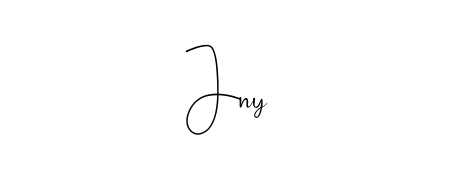 Make a beautiful signature design for name Jny. With this signature (Andilay-7BmLP) style, you can create a handwritten signature for free. Jny signature style 4 images and pictures png