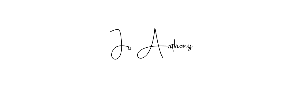 Make a beautiful signature design for name Jo Anthony. Use this online signature maker to create a handwritten signature for free. Jo Anthony signature style 4 images and pictures png