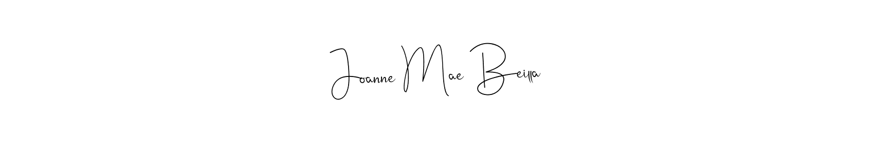 Design your own signature with our free online signature maker. With this signature software, you can create a handwritten (Andilay-7BmLP) signature for name Joanne Mae Beilla. Joanne Mae Beilla signature style 4 images and pictures png