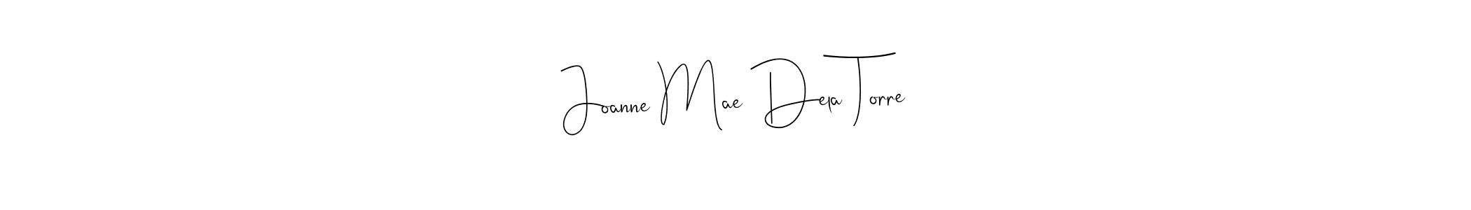 Joanne Mae Dela Torre stylish signature style. Best Handwritten Sign (Andilay-7BmLP) for my name. Handwritten Signature Collection Ideas for my name Joanne Mae Dela Torre. Joanne Mae Dela Torre signature style 4 images and pictures png