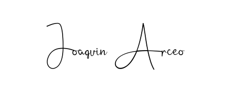 Designed for modern professionals: Joaquin Arceo name signature crafted with Andilay-7BmLP script. Ready for digital PDF workflows. Joaquin Arceo signature style 4 images and pictures png