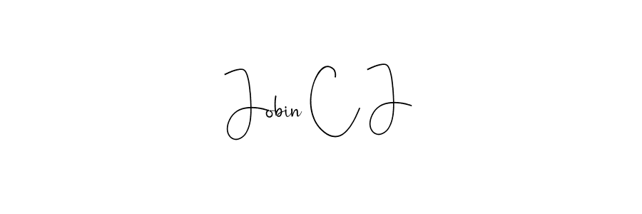 Here are the top 10 professional signature styles for the name Jobin C J. These are the best autograph styles you can use for your name. Jobin C J signature style 4 images and pictures png
