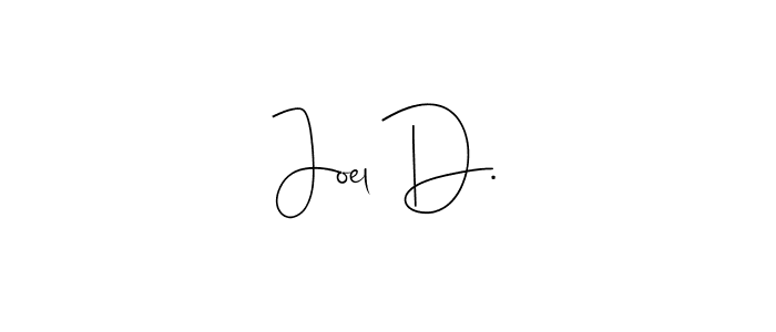 This is the best signature style for the Joel D. name. Also you like these signature font (Andilay-7BmLP). Mix name signature. Joel D. signature style 4 images and pictures png