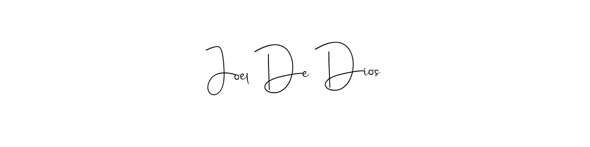 Use a signature maker to create a handwritten signature online. With this signature software, you can design (Andilay-7BmLP) your own signature for name Joel De Dios. Joel De Dios signature style 4 images and pictures png