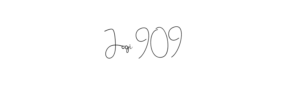 How to make Jogi 909   name signature. Use Andilay-7BmLP style for creating short signs online. This is the latest handwritten sign. Jogi 909   signature style 4 images and pictures png