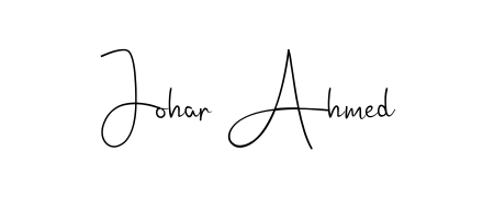 Designed for modern professionals: Johar Ahmed name signature crafted with Andilay-7BmLP script. Ready for digital PDF workflows. Johar Ahmed signature style 4 images and pictures png
