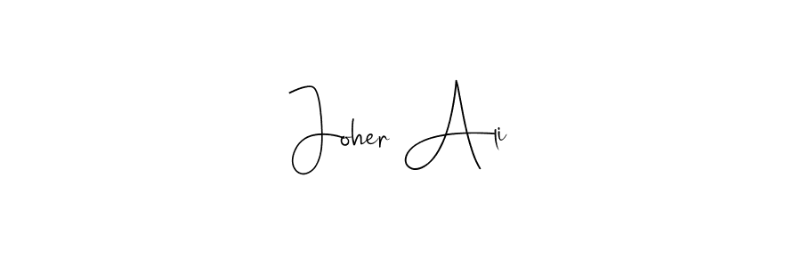 Make a short Joher Ali signature style. Manage your documents anywhere anytime using Andilay-7BmLP. Create and add eSignatures, submit forms, share and send files easily. Joher Ali signature style 4 images and pictures png