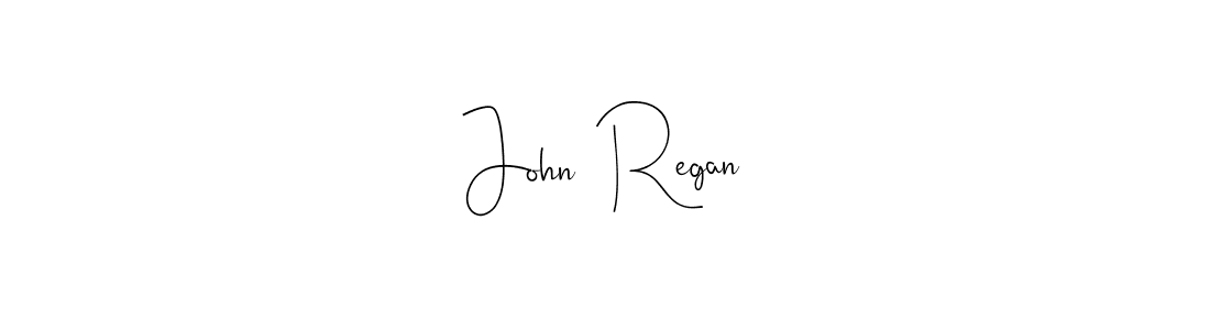 How to make John  Regan name signature. Use Andilay-7BmLP style for creating short signs online. This is the latest handwritten sign. John  Regan signature style 4 images and pictures png