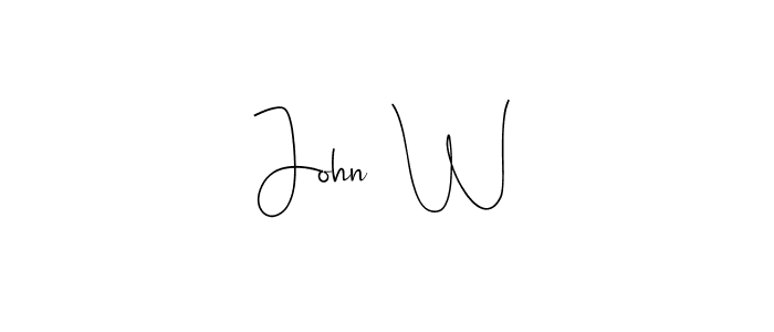 How to Draw John  W signature style? Andilay-7BmLP is a latest design signature styles for name John  W. John  W signature style 4 images and pictures png