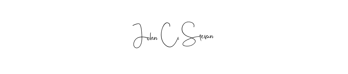 The best way (Andilay-7BmLP) to make a short signature is to pick only two or three words in your name. The name John C. Stefan include a total of six letters. For converting this name. John C. Stefan signature style 4 images and pictures png