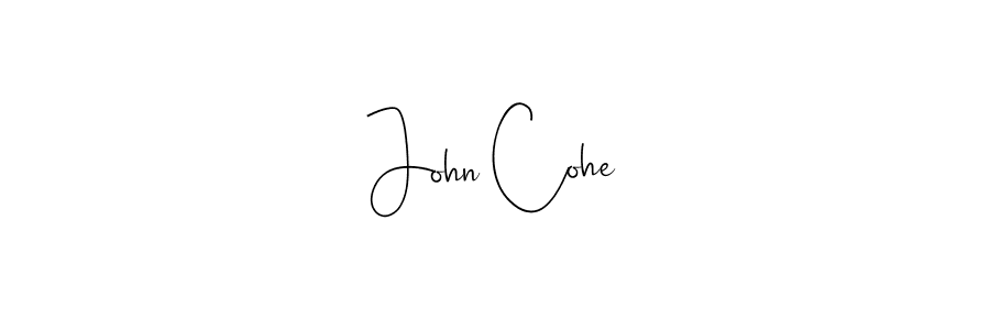 John Cohe stylish signature style. Best Handwritten Sign (Andilay-7BmLP) for my name. Handwritten Signature Collection Ideas for my name John Cohe. John Cohe signature style 4 images and pictures png