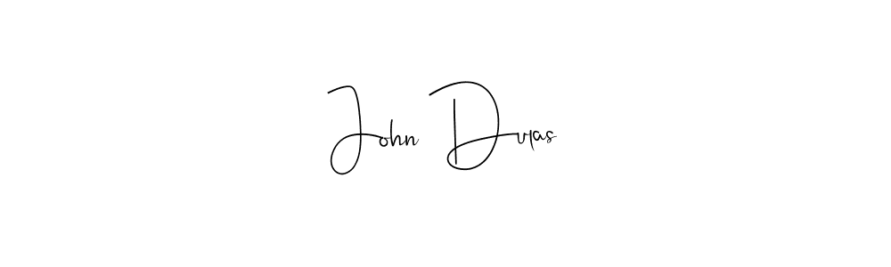 How to make John Dulas name signature. Use Andilay-7BmLP style for creating short signs online. This is the latest handwritten sign. John Dulas signature style 4 images and pictures png