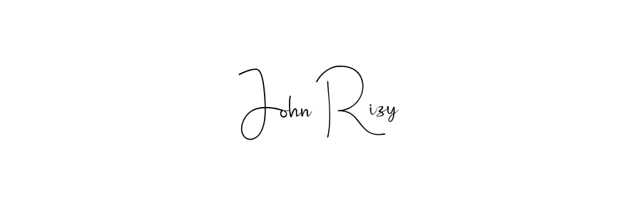 Also You can easily find your signature by using the search form. We will create John Rizy name handwritten signature images for you free of cost using Andilay-7BmLP sign style. John Rizy signature style 4 images and pictures png