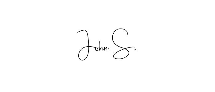 Also You can easily find your signature by using the search form. We will create John S. name handwritten signature images for you free of cost using Andilay-7BmLP sign style. John S. signature style 4 images and pictures png
