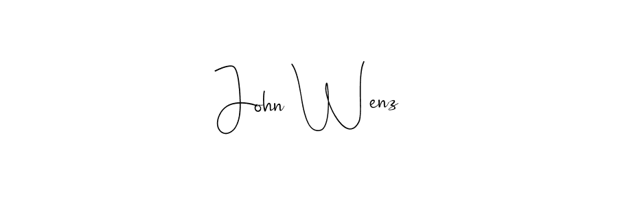 You should practise on your own different ways (Andilay-7BmLP) to write your name (John Wenz) in signature. don't let someone else do it for you. John Wenz signature style 4 images and pictures png