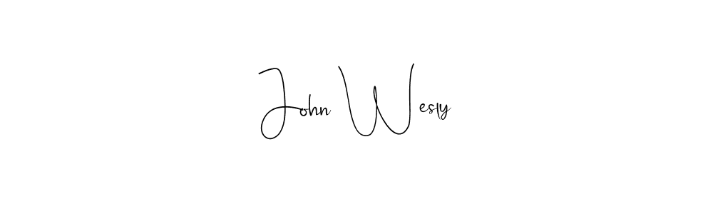 You should practise on your own different ways (Andilay-7BmLP) to write your name (John Wesly) in signature. don't let someone else do it for you. John Wesly signature style 4 images and pictures png