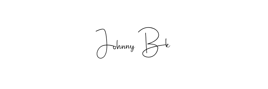 Make a beautiful signature design for name Johnny Bk. With this signature (Andilay-7BmLP) style, you can create a handwritten signature for free. Johnny Bk signature style 4 images and pictures png