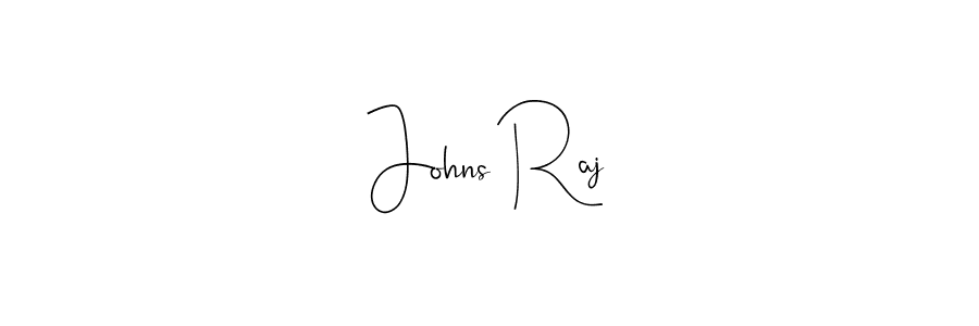 How to make Johns Raj name signature. Use Andilay-7BmLP style for creating short signs online. This is the latest handwritten sign. Johns Raj signature style 4 images and pictures png