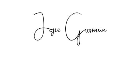 You should practise on your own different ways (Andilay-7BmLP) to write your name (Jojie Guzman) in signature. Don't let someone else do it for you. Jojie Guzman signature style 4 images and pictures png