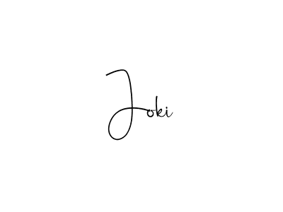 Use a signature maker to create a handwritten signature online. With this signature software, you can design (Andilay-7BmLP) your own signature for name Joki. Joki signature style 4 images and pictures png