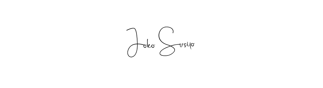 if you are searching for the best signature style for your name Joko Susilo. so please give up your signature search. here we have designed multiple signature styles  using Andilay-7BmLP. Joko Susilo signature style 4 images and pictures png