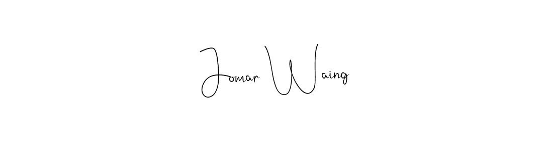 Make a beautiful signature design for name Jomar Waing. Use this online signature maker to create a handwritten signature for free. Jomar Waing signature style 4 images and pictures png