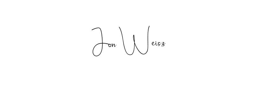 Make a beautiful signature design for name Jon Weisz. With this signature (Andilay-7BmLP) style, you can create a handwritten signature for free. Jon Weisz signature style 4 images and pictures png