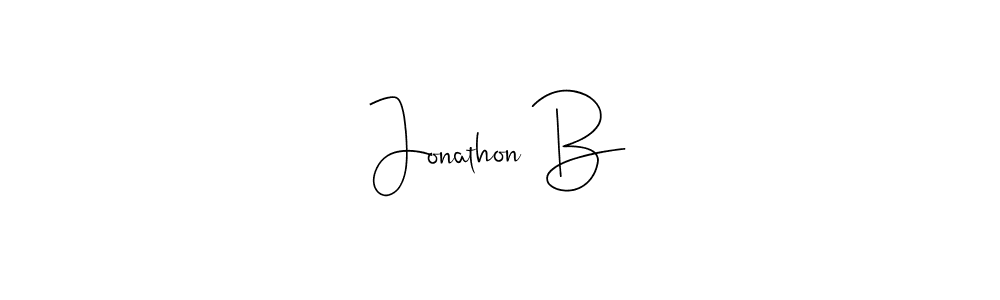 Design your own signature with our free online signature maker. With this signature software, you can create a handwritten (Andilay-7BmLP) signature for name Jonathon B. Jonathon B signature style 4 images and pictures png