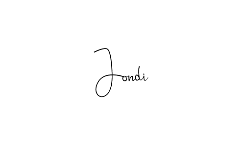 if you are searching for the best signature style for your name Jondi. so please give up your signature search. here we have designed multiple signature styles  using Andilay-7BmLP. Jondi signature style 4 images and pictures png
