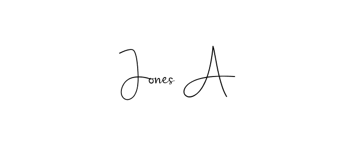 Design your own signature with our free online signature maker. With this signature software, you can create a handwritten (Andilay-7BmLP) signature for name Jones A. Jones A signature style 4 images and pictures png