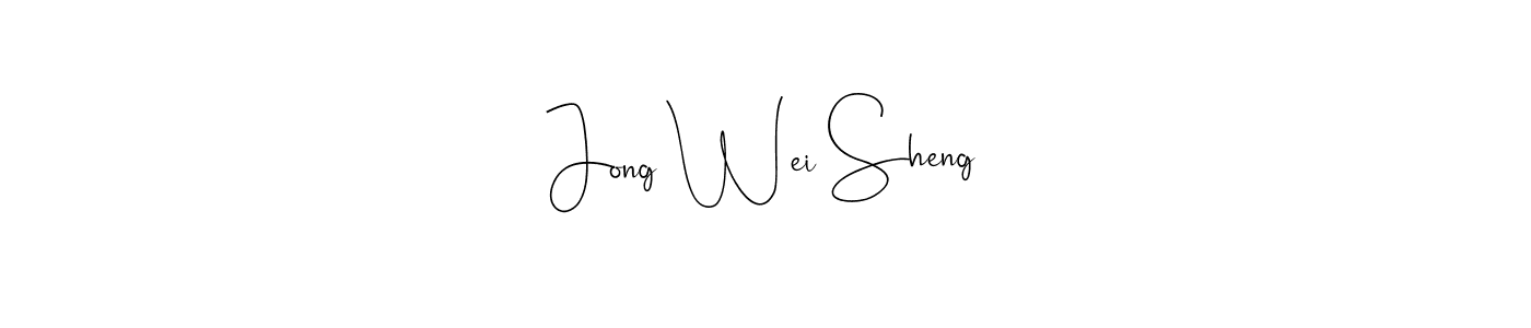 How to make Jong Wei Sheng signature? Andilay-7BmLP is a professional autograph style. Create handwritten signature for Jong Wei Sheng name. Jong Wei Sheng signature style 4 images and pictures png