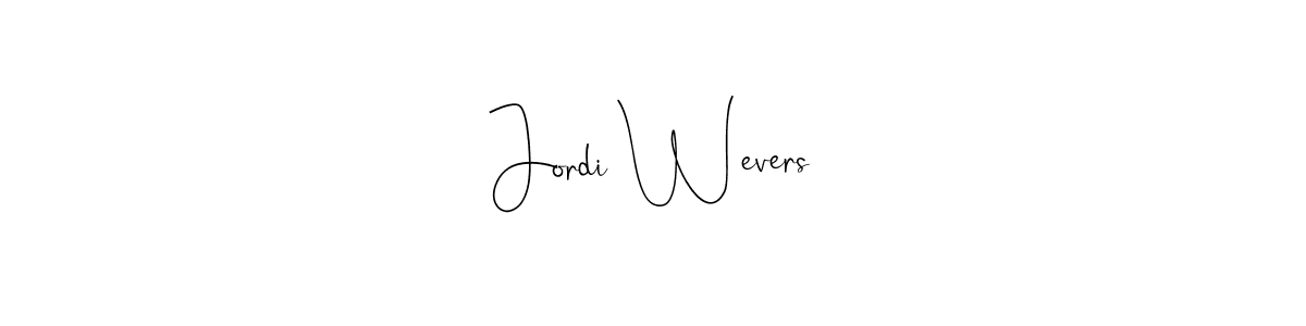 Use a signature maker to create a handwritten signature online. With this signature software, you can design (Andilay-7BmLP) your own signature for name Jordi Wevers. Jordi Wevers signature style 4 images and pictures png