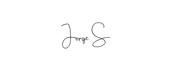 Design your own signature with our free online signature maker. With this signature software, you can create a handwritten (Andilay-7BmLP) signature for name Jorge S. Jorge S signature style 4 images and pictures png