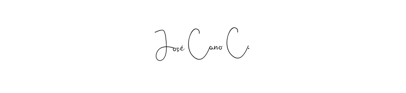 How to make José Cano C. signature? Andilay-7BmLP is a professional autograph style. Create handwritten signature for José Cano C. name. José Cano C. signature style 4 images and pictures png