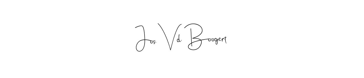 Jos Vd Boogert stylish signature style. Best Handwritten Sign (Andilay-7BmLP) for my name. Handwritten Signature Collection Ideas for my name Jos Vd Boogert. Jos Vd Boogert signature style 4 images and pictures png